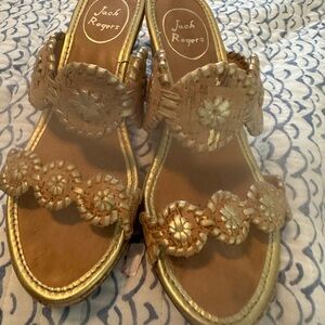 EUC Jack Rogers Wedge Sandals Size 7